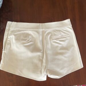 Ramy Brook White High-Waist Tailored Shorts